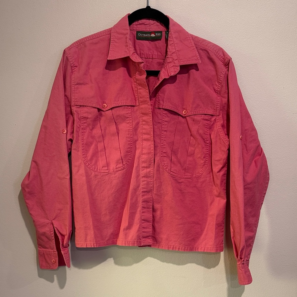 Outback Red Vibrant Pink Long-Sleeve light jacket Casual Date Night Stylish